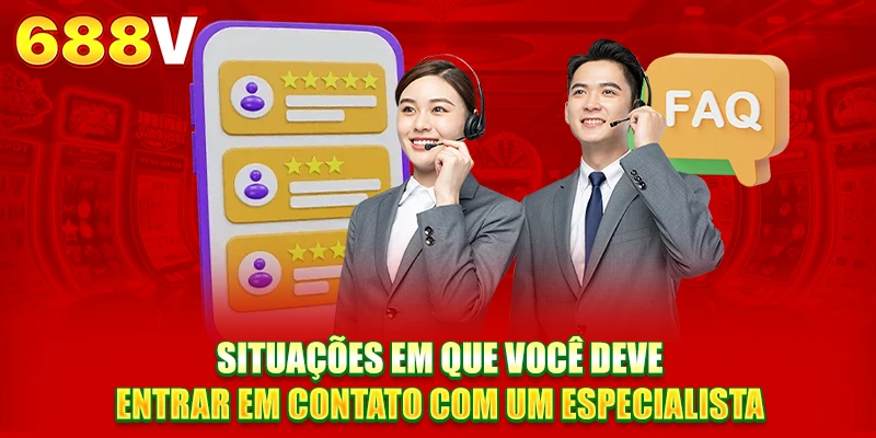 Situações em que você deve entrar em contato com um especialista
