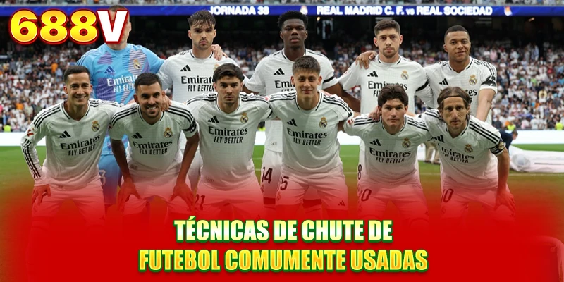 Técnicas de chute de futebol comumente usadas