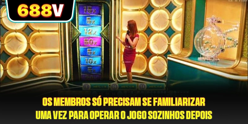 Os membros só precisam se familiarizar uma vez para operar o jogo sozinhos depois